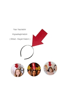 Kişiselleştirilebilir Ok Taç Üzerine Yazı Yazılabilen Parti N712 Kişiselleştirilebilir Ok Taç Üzerine Yazı Yazılabilen Parti N712