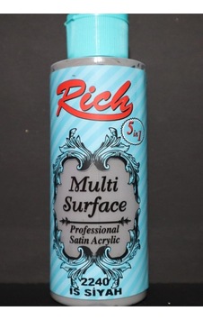 Rich 2240 Is Siyahı Akrilik Boya 130 Cc Siyah Rich 2240 Is Siyahı Akrilik Boya 130 Cc Siyah