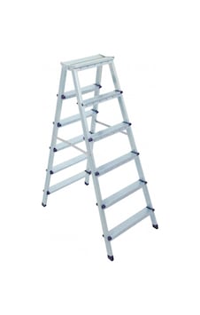 Saraylı Çift Taraflı Metal Merdiven 8+8 Basamaklı 1208 Saraylı Çift Taraflı Metal Merdiven 8+8 Basamaklı 1208