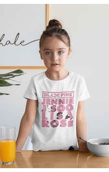 Sevbano Blackpink Müzik Grubu Baskılı Unisex Çocuk Tişört 1-12 Yaş Beyaz Sevbano Blackpink Müzik Grubu Baskılı Unisex Çocuk Tişört 1-12 Yaş Beyaz