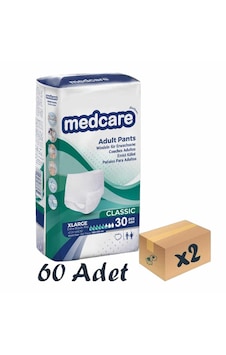 Medcare Classic Emici Külot Yetişkin Hasta Bezi XL 2 x 30'lu Medcare Classic Emici Külot Yetişkin Hasta Bezi XL 2 x 30'lu