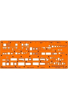 Standardgraph Tesisat Şablonu 1/100 No 7349 Standardgraph Tesisat Şablonu 1/100 No 7349