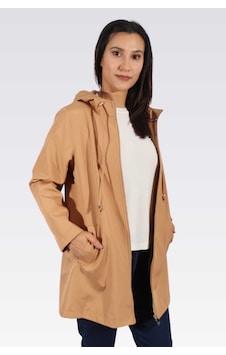 Tolga Saraçoğlu Kadın Kapüşonlu Trençkot 60122 Camel CAMEL Tolga Saraçoğlu Kadın Kapüşonlu Trençkot 60122 Camel CAMEL