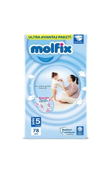 Molfix 5 Numara Junior Aylık Fırsat Paketi Bebek Bezi 78 Adet