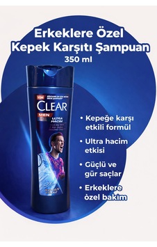 Erkeklere Özel Kepek Karşıtı Şampuan Ultra Hacim Etkili Güçlü Saç Derisi Temizliği 350 Ml