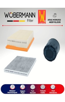 Wöbermann Nissan Qashqai 1.6 Filtre Bakım Seti 2007-2013 3'lü Karbonlu Wöbermann Nissan Qashqai 1.6 Filtre Bakım Seti 2007-2013 3'lü Karbonlu