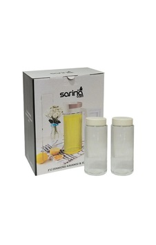 Sarına 125-5 1500cc 2lı Dıamond Kavanoz Çok Renkli Sarına 125-5 1500cc 2lı Dıamond Kavanoz Çok Renkli