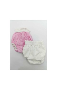 2 Adet Bebek Alıştırma Külot Pembe Beyaz - 602767496 Pembe Beyaz