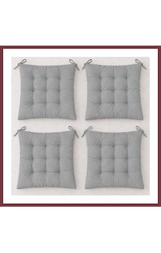Storeşahin 4 Lü Kapitone Bağcıklı Sandalye Minderi 40 40 3 Cm Gri 40 40 3 Cm 4 Adet Shn0720 Storeşahin 4 Lü Kapitone Bağcıklı Sandalye Minderi 40 40 3 Cm Gri 40 40 3 Cm 4 Adet Shn0720