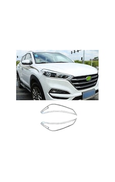 Hyundai Tucson 2015 2018 Ön Far Kaplama Abs Krom
