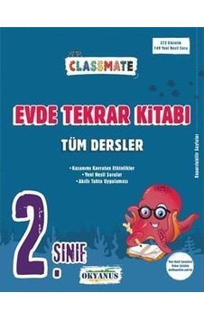 2. Sınıf Classmate Tüm Dersler Evde Tekrar Kitabı  -  Dilek Balcıoğlu  -  Okyanus Eğitim