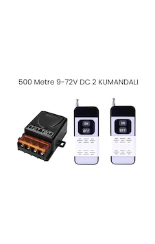 Lavat 500 Metre Menzilli 9-72v Dc 30a 2 Kumandalı Uzaktan Kumanda Ve Röle Alıcı Seti Lavat 500 Metre Menzilli 9-72v Dc 30a 2 Kumandalı Uzaktan Kumanda Ve Röle Alıcı Seti