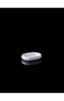 Acar Sct21.0227 Bianco Porselen Oval Tabak 13.2x9.5 Cm 6 Lı