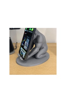 Alvera Goril Telefon Tutucu 3d Baskı Kaslı Goril Masaüstü Telefon Standı-gri Alvera Goril Telefon Tutucu 3d Baskı Kaslı Goril Masaüstü Telefon Standı-gri