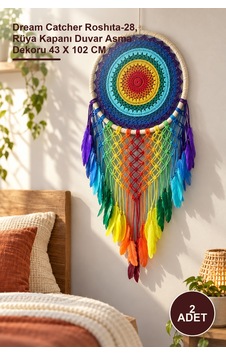 2 Adet Düş Kapanı Dream Catcher Roshıta-28, Rüya Kapanı Duvar Asma Dekoru 43 X 102 Cm 2 Adet Düş Kapanı Dream Catcher Roshıta-28, Rüya Kapanı Duvar Asma Dekoru 43 X 102 Cm