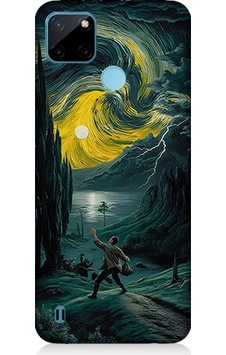 Realme C21y Uyumlu Van Gogh Yolu Desenli Silikon Kılıf Realme C21y Uyumlu Van Gogh Yolu Desenli Silikon Kılıf
