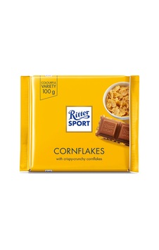 4 Adet Ritter Sport Cornflakes Mısır Gevrekli Sütlü Çikolata 100 G 4 Adet Ritter Sport Cornflakes Mısır Gevrekli Sütlü Çikolata 100 G