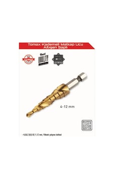 Kademeli Matkap Ucu 4-12 Mm Arası - Altıgen Saplı 88483251 Kademeli Matkap Ucu 4-12 Mm Arası - Altıgen Saplı 88483251