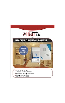 Hightek Uzaktan Kumandalı Kablosuz Kapı Zili