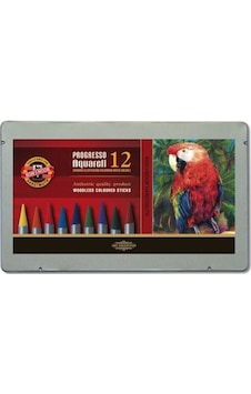 Koh-i Noor 12'li Progresso Metal Kutu Aquarell Boya Kalem Seti 87 Koh-i Noor 12'li Progresso Metal Kutu Aquarell Boya Kalem Seti 87