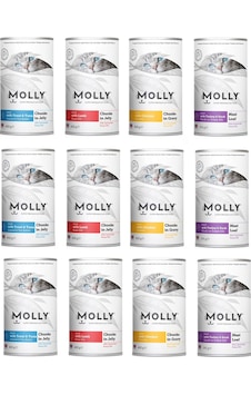Molly 4 Çeşit Karma Kedi Konservesi 400 G X 12 Adet Molly 4 Çeşit Karma Kedi Konservesi 400 G X 12 Adet