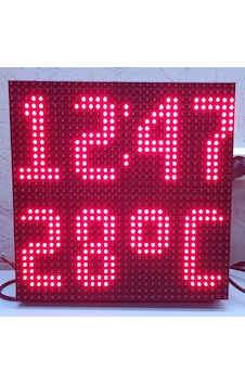 32X32 Cm Led Saat Derece