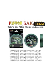 Nippon Sakaya 150 Mt İp Misina 8x D.green