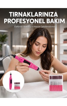 Elektrikli Profesyonel Manikür Pedikür Seti Değiştirilebilir Başlık Seçeneği Yeni Nesil - Lisinya Elektrikli Profesyonel Manikür Pedikür Seti Değiştirilebilir Başlık Seçeneği Yeni Nesil - Lisinya