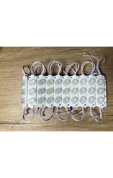 12 Volt 3 Lü 3 Watt Geniş Lensli 3030 Modül Led 10 Adet Gün Işığı 12 Volt 3 Lü 3 Watt Geniş Lensli 3030 Modül Led 10 Adet Gün Işığı