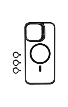 Apple iPhone Uyumlu 15 Pro Max Kılıf M-safe Şarj Özellikli Standlı Zore M-safe Klon Lensli Kapak Apple iPhone Uyumlu 15 Pro Max Kılıf M-safe Şarj Özellikli Standlı Zore M-safe Klon Lensli Kapak