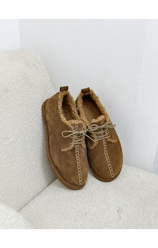 Erva'nın Butiği Camel Hakiki Deri Sorry İçi Peluş Bağcıklı Kadın Ayakkabı-6392 Erva'nın Butiği Camel Hakiki Deri Sorry İçi Peluş Bağcıklı Kadın Ayakkabı-6392
