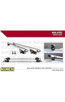 Araç Üstü Ara Atkı Tavan Barı Bagaj Brace Gri 130 Cm