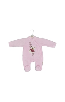 Flexi Peluş Patikli Bebek Tulumu 215196 Pembe Flexi Peluş Patikli Bebek Tulumu 215196 Pembe