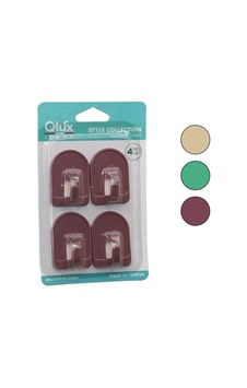 4pcs Dome Askı No-1 Rekli Plastik Yapışkanlı Montaj Çok Renkli 4pcs Dome Askı No-1 Rekli Plastik Yapışkanlı Montaj Çok Renkli