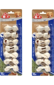 8in1 Delights Bones Biftekli Xs Köpek Ödül Kemiği 7 Li X 2 Adet 8in1 Delights Bones Biftekli Xs Köpek Ödül Kemiği 7 Li X 2 Adet