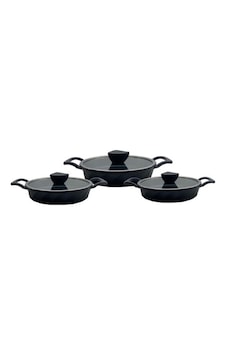 Amboss Vento 6 Parça Titanyum Kaplama Sahan Seti 18-20-22 cm Amboss Vento 6 Parça Titanyum Kaplama Sahan Seti 18-20-22 cm