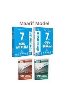 Editör + Anla Kazan 7. Sınıf Maarif Model Tüm Dersler Soru Ve Konu İle Anla Kazan Deneme 4 Lü Set Editör + Anla Kazan 7. Sınıf Maarif Model Tüm Dersler Soru Ve Konu İle Anla Kazan Deneme 4 Lü Set