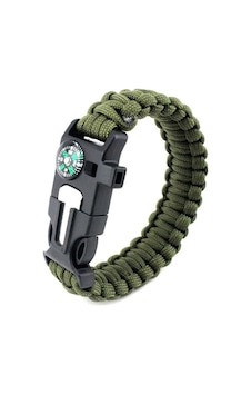 Nurgaz Magnezyumlu Paracord Bileklik Haki Nurgaz Magnezyumlu Paracord Bileklik Haki