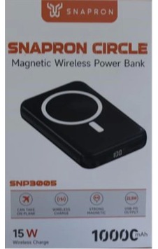 Snapmax Snp-3005 10.000 Mah Kablosuz Hızlı Şarj Magsafe Powerbank Led Ekranlı Çoklu Girişli Çok Renkli Snapmax Snp-3005 10.000 Mah Kablosuz Hızlı Şarj Magsafe Powerbank Led Ekranlı Çoklu Girişli Çok Renkli