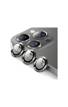 Cosmotex Newface Apple iPhone Uyumlu  15 Pro Bind Metal Kamera Lens - Natural Grey