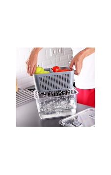 Yamanhobi Lossa Süzgeçli Ve Bölmeli Organizer Meyve Sebze Saklama Kabı 5 Lt Çok Renkli Yamanhobi Lossa Süzgeçli Ve Bölmeli Organizer Meyve Sebze Saklama Kabı 5 Lt Çok Renkli