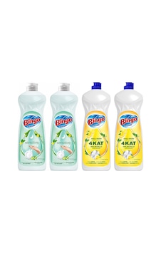 Bingo Bulaşık Deterjanı Sensitive Ve Limon 650ml X 4 Adet Bingo Bulaşık Deterjanı Sensitive Ve Limon 650ml X 4 Adet