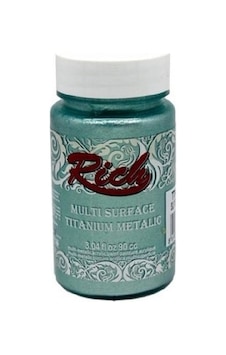 Su Yeşili Hobi Boyası + Multisurface + Akrilik Boya + Rich Metalik Titanyum Seri - 090550 90cc Su Yeşili Hobi Boyası + Multisurface + Akrilik Boya + Rich Metalik Titanyum Seri - 090550 90cc