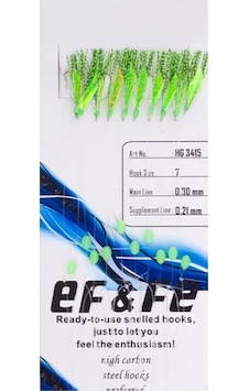 Effe Hg3415 10'lu Sabiki Çapari No:7 Renk:3415 Effe Hg3415 10'lu Sabiki Çapari No:7 Renk:3415