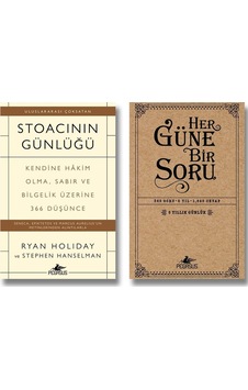 Pegasus Yayınları Stoacının Günlüğü - Her Güne Bir Soru 5 Yıllık Günlük 2 Kitap Set - Ryan Holiday