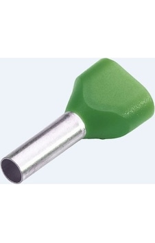 İzoleli Çift Giriş Yüksük 2x6 Mm Yeşil 25 Adet İzoleli Çift Giriş Yüksük 2x6 Mm Yeşil 25 Adet