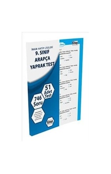 9.Sınıf Arapça Yaprak Test - Kitap Dünyası Yayınları 9.Sınıf Arapça Yaprak Test - Kitap Dünyası Yayınları