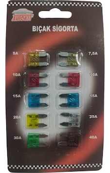 Autokit Sigorta Bıçak Mini 10 Lu Set Fa1-113-j 1 Adet