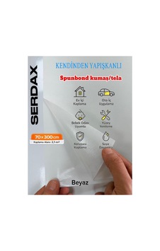 Extra Yapışkanlı Spunbond Kumaş/tela Kaplama Beyaz 70cm X 300cm Beyaz Beyaz Extra Yapışkanlı Spunbond Kumaş/tela Kaplama Beyaz 70cm X 300cm Beyaz Beyaz