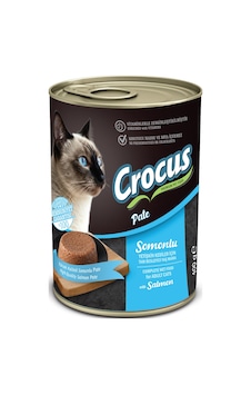 Crocus - 324 - Yetişkin Kedi Somonlu Pate Yaş - Spt-gld - Mama 400g Crocus - 324 - Yetişkin Kedi Somonlu Pate Yaş - Spt-gld - Mama 400g